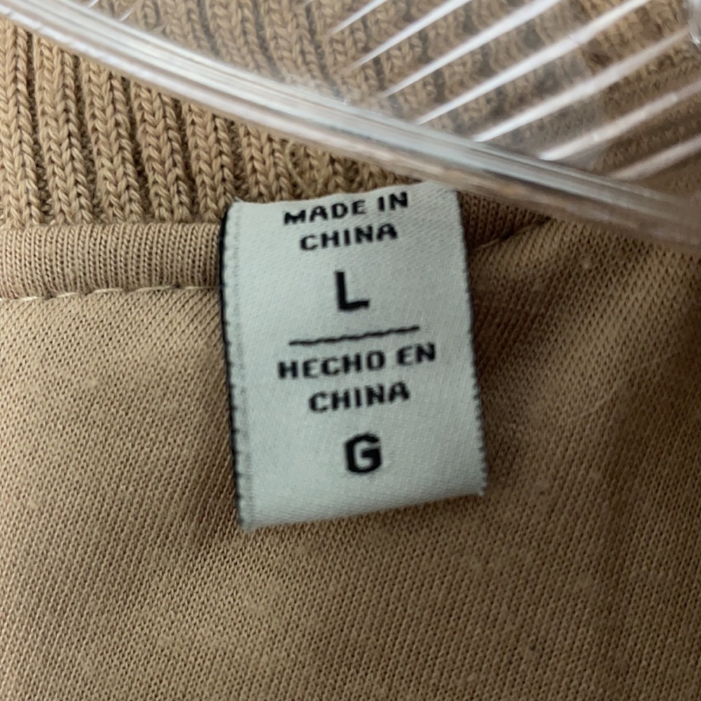 Levi’s Teddy Sherpa Bomber Jacket Camel Size Large - Picture 7 of 12
